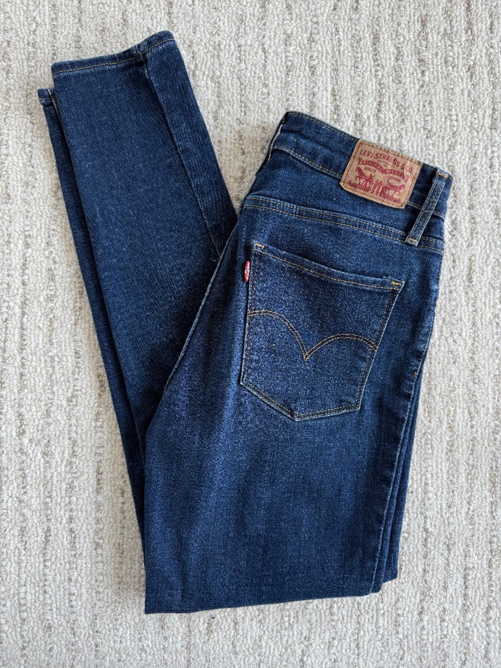 Levis 721 High Rise Dark Wash Jeans